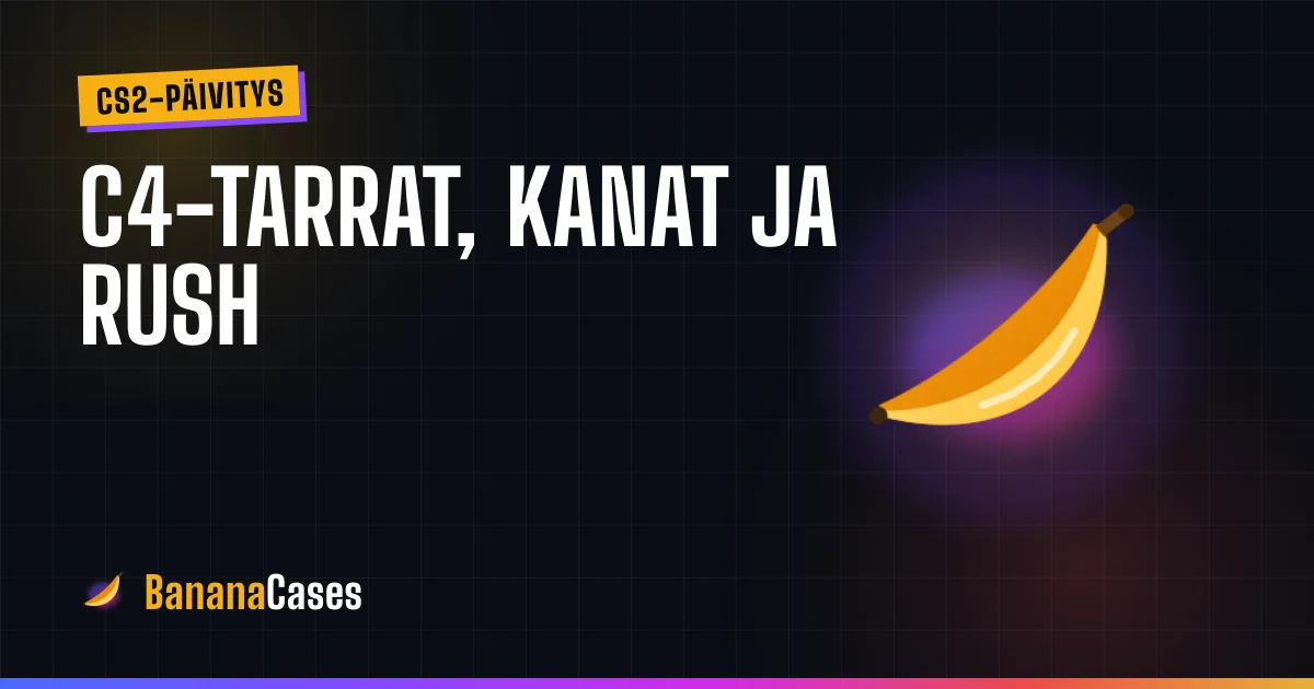 BananaCasesin kansikuva CS2:n Rush Hour -päivityksestä