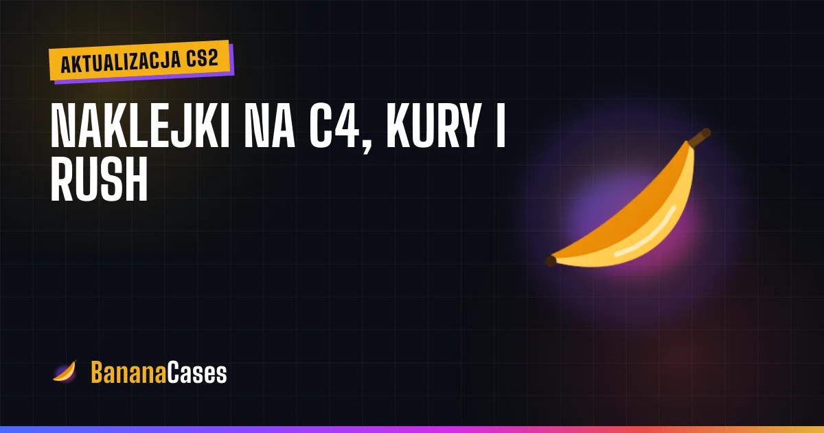 Okładka BananaCases o aktualizacji CS2 Rush Hour