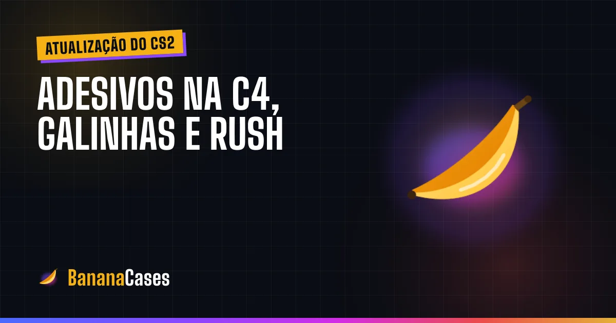 Capa da BananaCases sobre a atualização Rush Hour do CS2