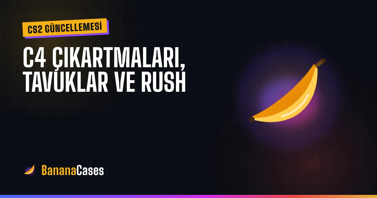 CS2 Rush Hour güncellemesi için BananaCases kapak görseli