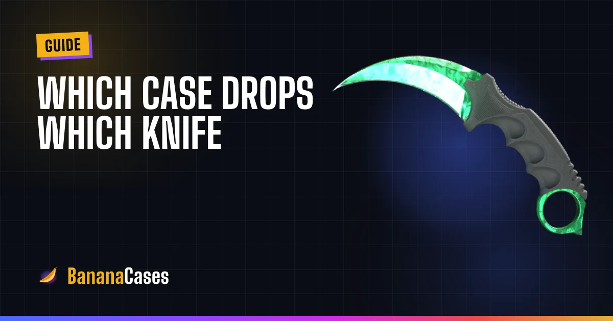 Karambit Gamma Doppler on the BananaCases knife list cover