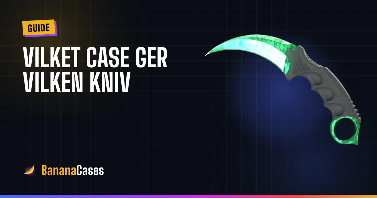Karambit Gamma Doppler på omslaget till BananaCases knivlista