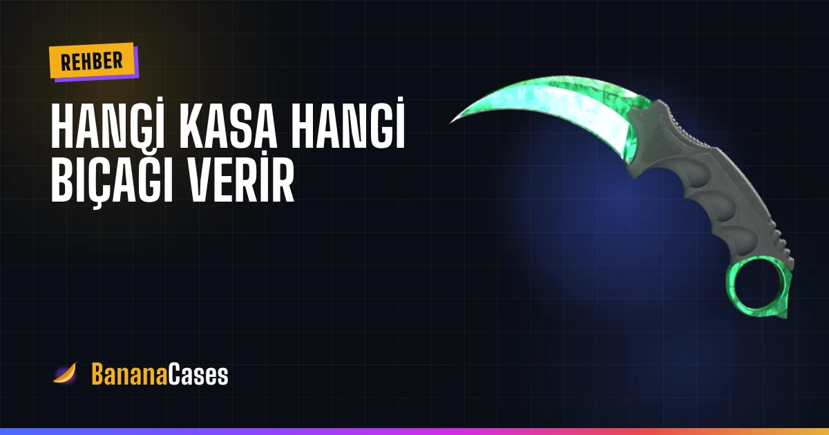 BananaCases bıçak listesi kapağında Karambit Gamma Doppler